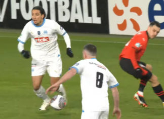 Bilal Nadir lors de Rennes-OM (capture écran beIN)