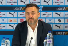 Roberto De Zerbi lors de sa présentation à l'OM