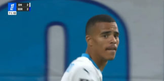 Greenwood buteur lors de OM-Reims (capture DAZN)