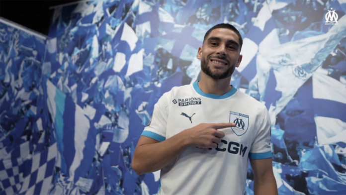 Neal Maupay sous les couleurs de l'OM