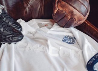 Le maillot de l'OM pour ses 125 ans (OM.fr)