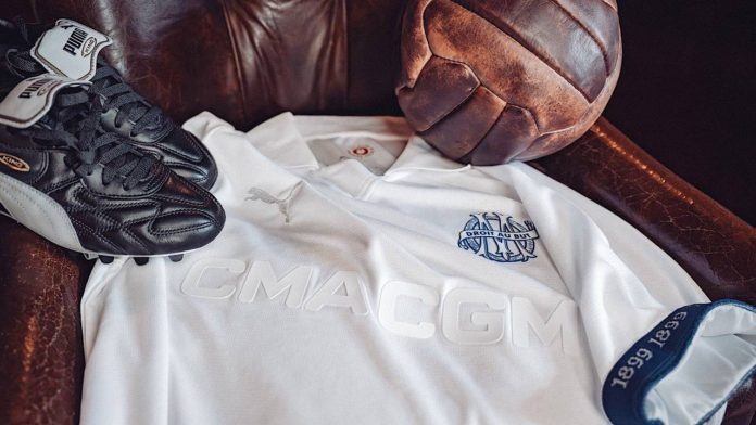 Le maillot de l'OM pour ses 125 ans (OM.fr)