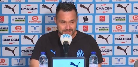 De Zerbi en conférence de presse avant OL-OM