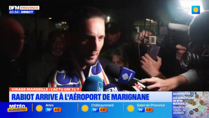 Rabiot en interview à son arrivée à Marseille (BFM)