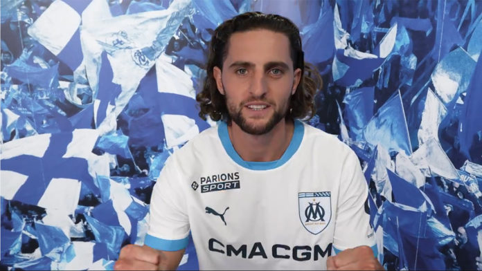 Rabiot a signé deux ans à l'OM (capture écran OM)