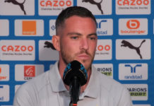 Veretout lors de sa présentation à l'OM en 2022