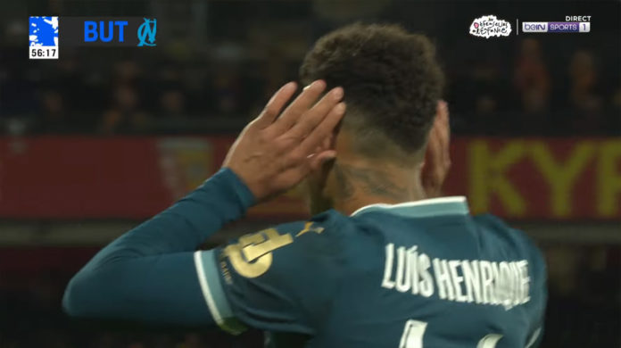 Luis Henrique buteur lors de Lens-OM