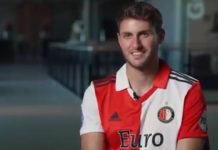 Santiago Gimenez, attaquant mexicain du Feyenoord Rotterdam