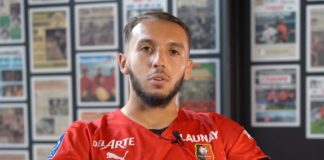 Amine Gouiri, attaquant de Rennes