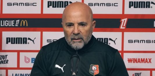 Sampaoli lors de sa présentation à Rennes