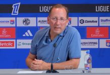 John Textor en conférence de presse avec l'OL